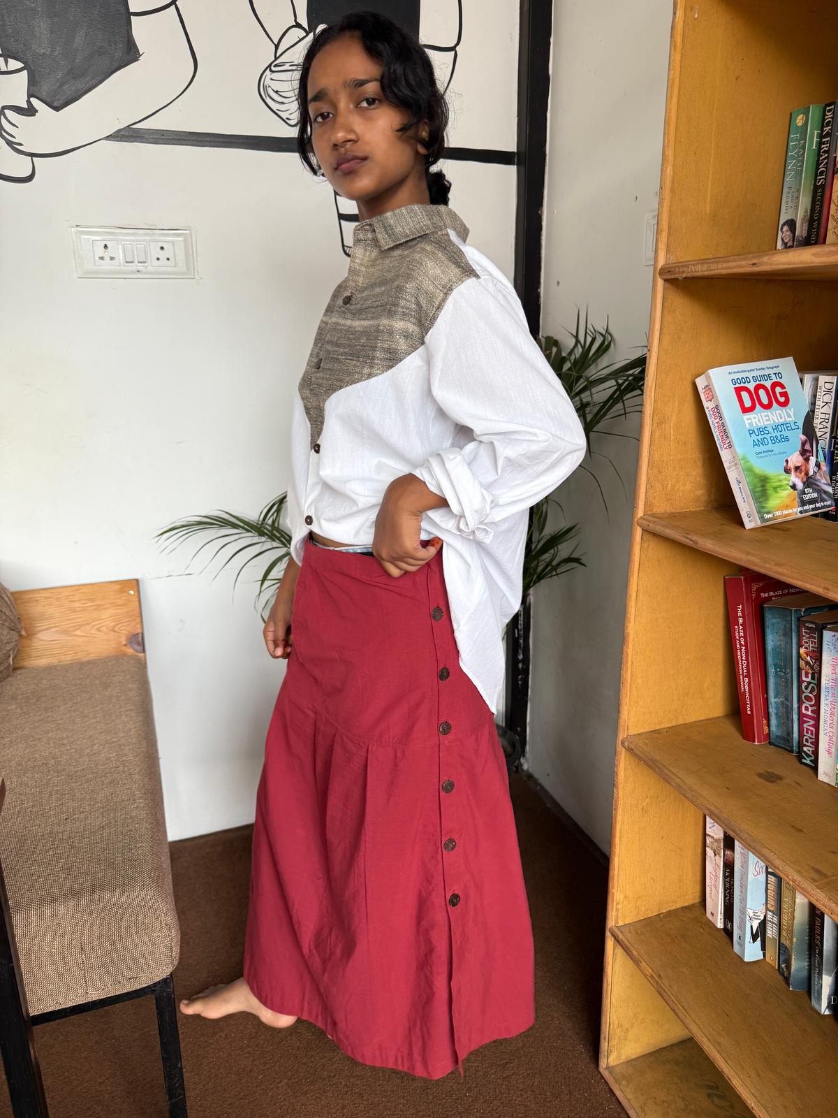 Red Random Skirt