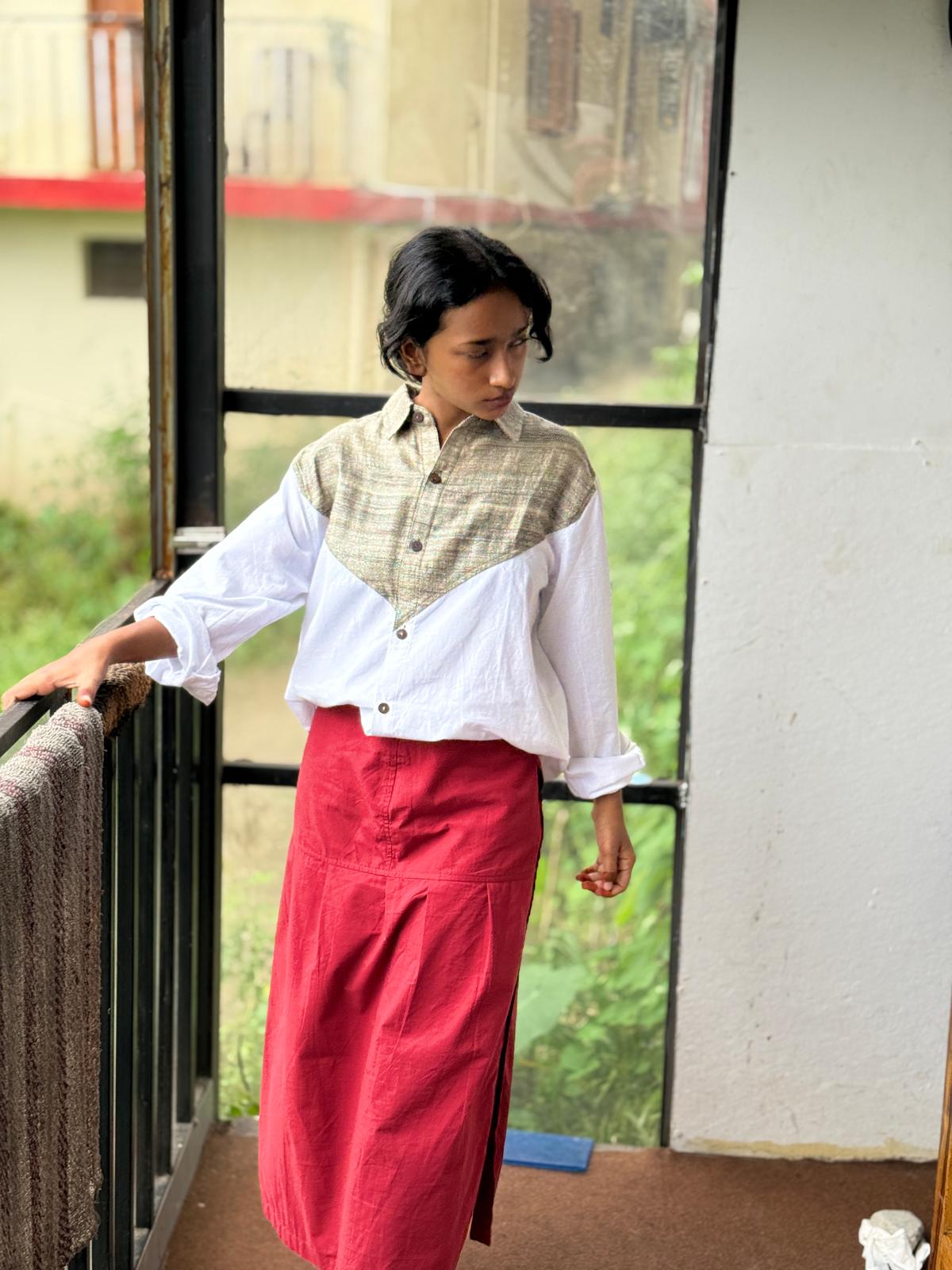 Red Random Skirt